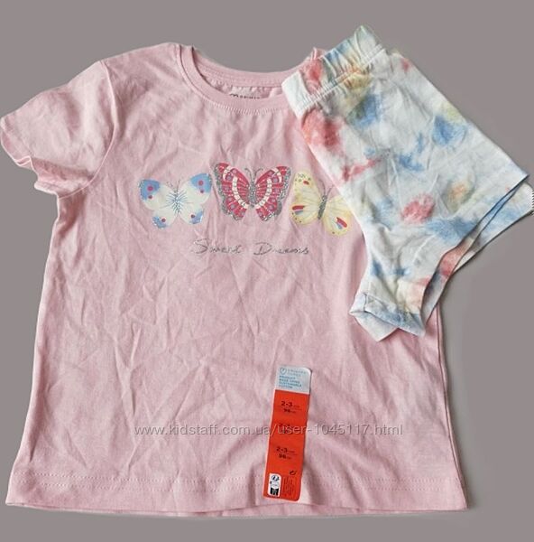 Пижама primark Англия 2-3 г 98 см