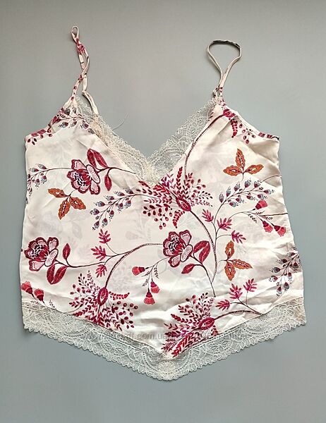 Сатиновий топ із мереживом Л Etam