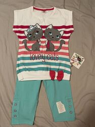 Новий комплект для дівчинки р.116-122