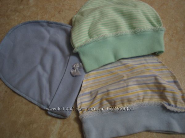 Шапочки 0-3 мес.