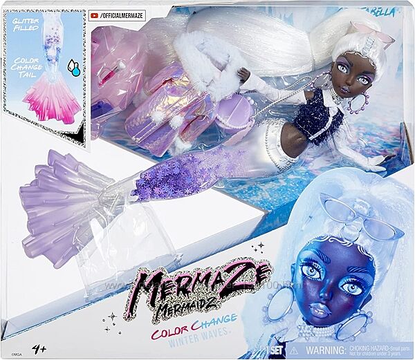 Кукла русалка Кристабелла MERMAZE MERMAIDZ Winter Waves Crystabella Mermaid
