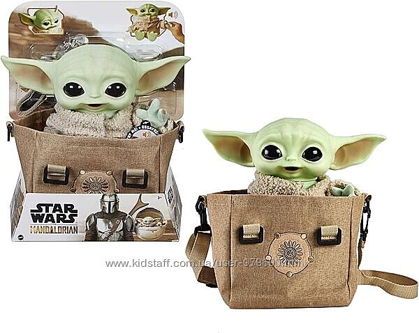 Малыш Йода в сумке со звуком, Мандалорец Star Wars The Child, Mattel