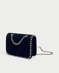 Фірмова замшева сумочка кросбоді Zara 