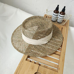 Солом&acuteяний капелюх, капелюх літній жіночий, шляпа соломенная 