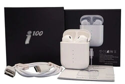 Бездротові стерео навушники TWS i100 сенсорне керування з розумним боксом