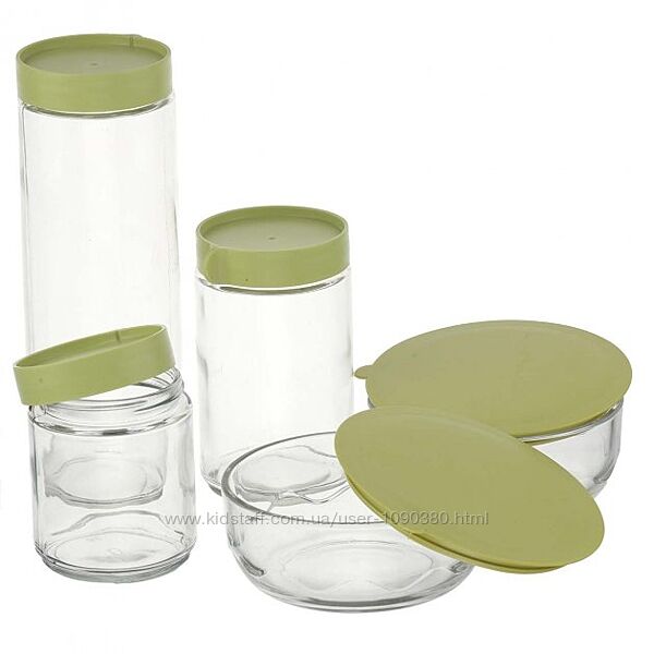 Харчові контейнери ємностями для сипких круп Glassware