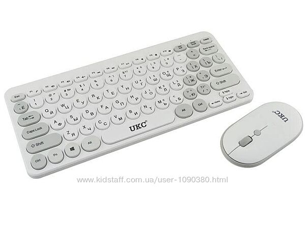 Комплект бездротової клавіатура з мишею 5263 White