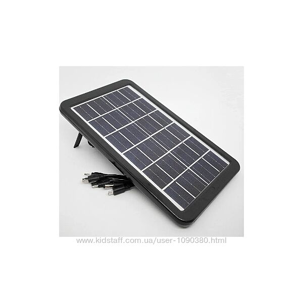 Сонячна панель CcLamp CL-630 з підставкою портативна з USB-кабелем 