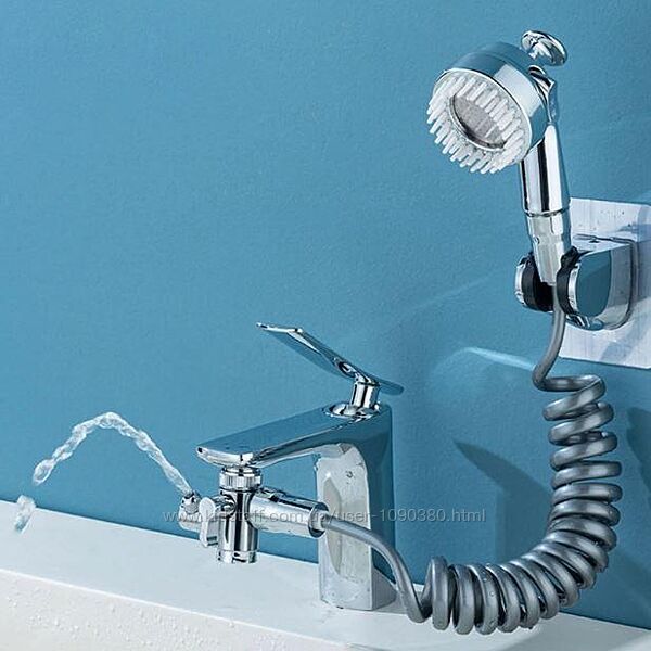 Душова лійка-насадка зі шлангом Faucet With Shower