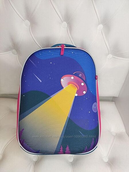 Рюкзак для дівчинки шкільний портфель з каркасом космос