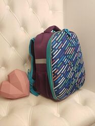 Рюкзак для дівчинки шкільна сумка портфель з каркасом яскравий