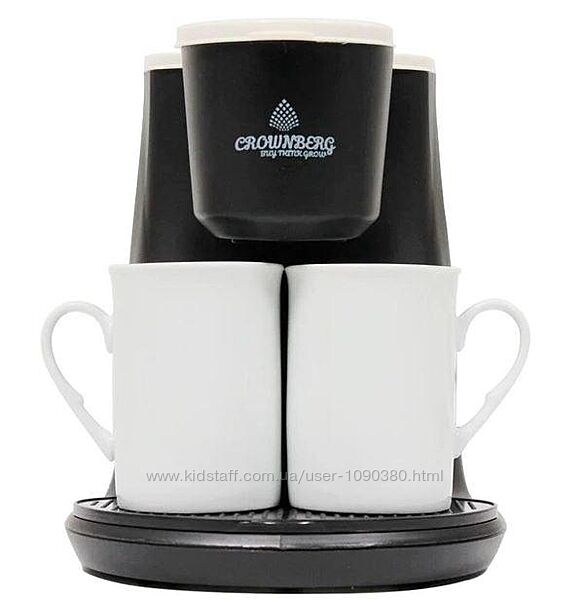 Крапельна кавоварка Crownberg Cb-1568 500 Вт  2 чашки