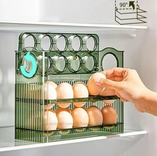 Полиця контейнер для яєць у холодильник лоток для зберігання яєць на 30 шт.