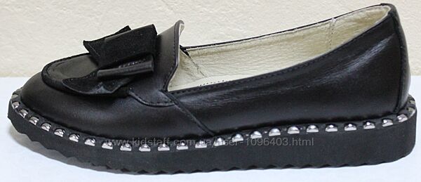 Туфлі шкіряні для дівчинки від виробника модель ДЖ4047Р