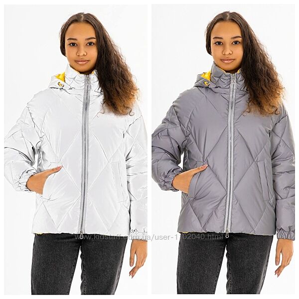 Модная светоотражающая куртка для девочек Джоан тм MyChance Размеры 134-164