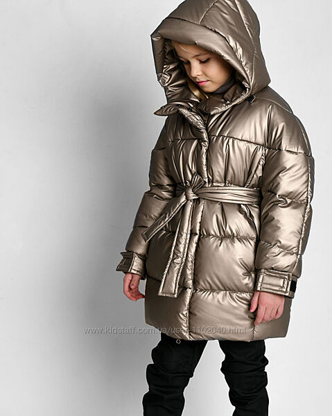 Модная зимняя куртка для девочки 8355 X-Woyz для девочек размеры116 134 164