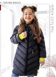 Зимняя детская куртка для девочки Герта тм nuivery размеры 116-158 Топ