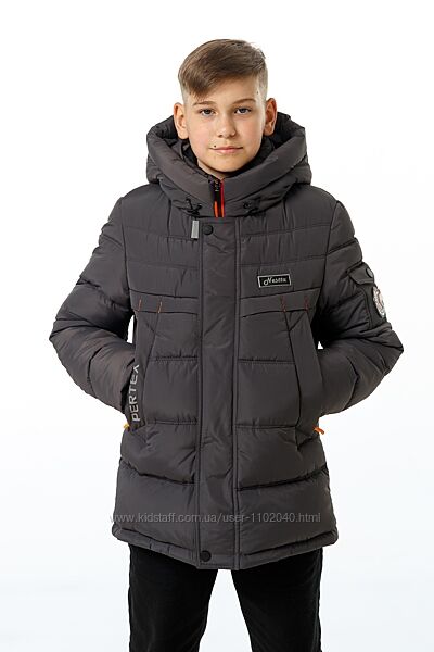 Зимняя куртка, пуховик Гарри на мальчика тм Nestta размеры 140- 164