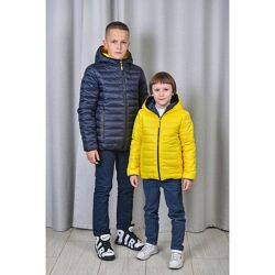 Демисезонная двухсторонняя куртка для мальчиков Джек Размеры 98- 164