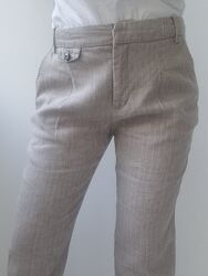 Zara basic Штани Льон 100