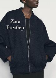 Куртка бомбер букле zara розмір подвійний m/l оригінал new collection