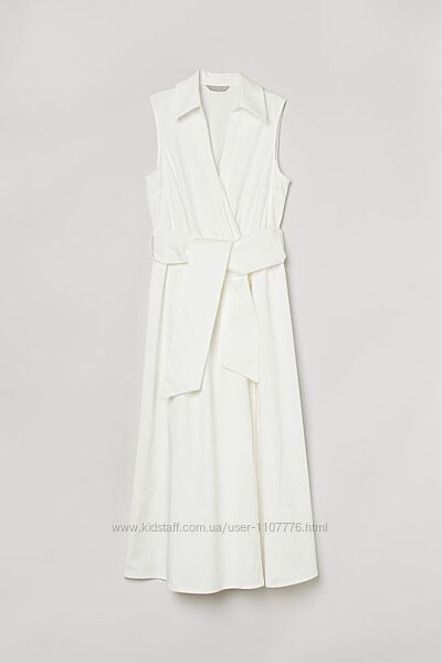 Белое длинное платье H&M 