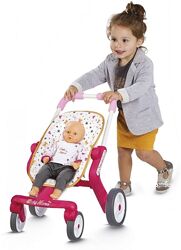 Коляска возик для ляльки Smoby Baby Nurse для прогулянок з поворотними колесами 251223