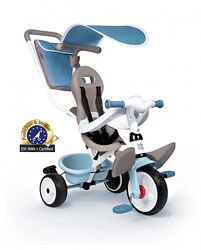 Дитячий металевий велосипед з козирком, багажником та сумкою, блакитний, 66х49х100 см, 10 міс. 741400