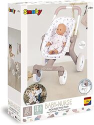 Коляска для ляльок у дизайні Baby Nurse Smoby Baby Nurse Doll Buggy Pop 251218