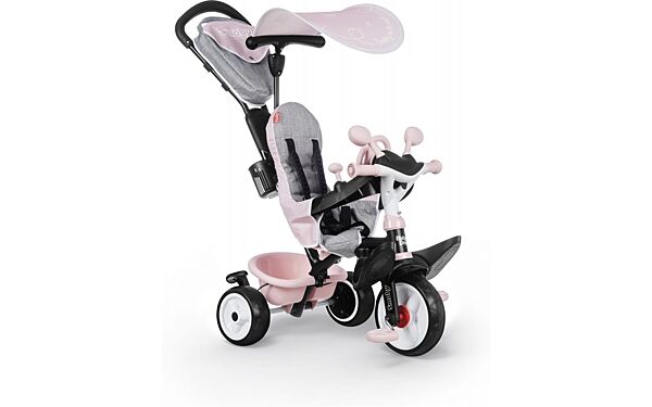 Дитячий триколісний велосипед Smoby Toys Бебі Драйвер Комфорт, рожевий 741501