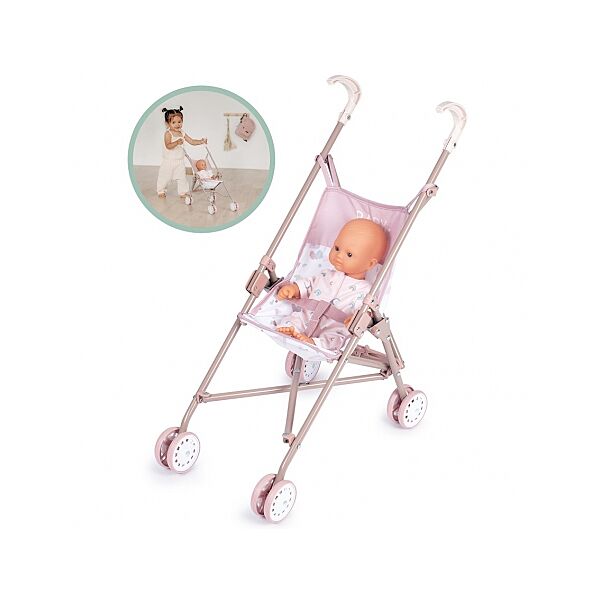 Прогулянкова коляска-тростинка для ляльки або пупса Baby Nurse Рожева пудра Smoby 220407 /тростина/