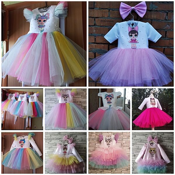 Сукня лялька Лол, для дівчинки ошатне, будь-яке зростання