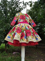 Платье в украинском стиле детское для девочек на любой рост разные модели