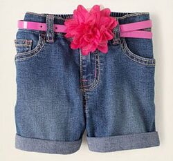 Шорты джинсовые для девочек до 2 лет