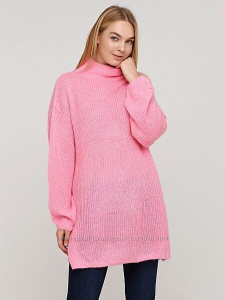 Длинный оверсайз свитер джемпер светр с мохером