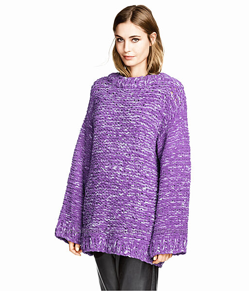 Свитер джемпер оверсайз из объемной пряжи oversize