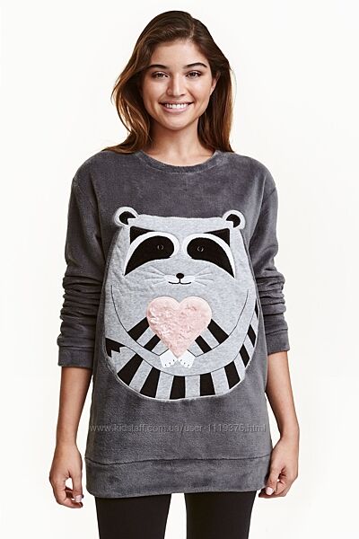 Плюшевый махровый домашний свитшот свитер світшот светр с аппликацией