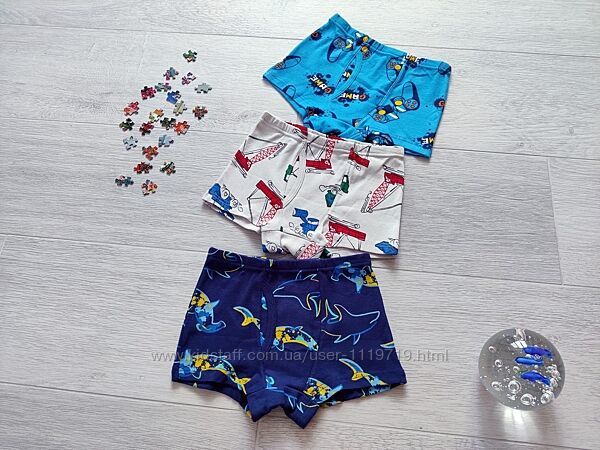 Набір трусиків від 2 до 11 років. з 3 шт. на хлопчика арт 25
