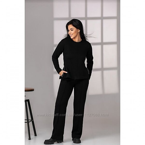 Брюки теплі жіночі чорні нові M-L