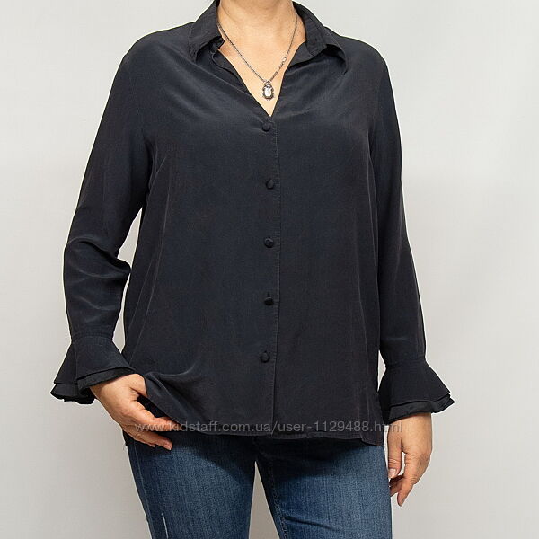 Рубашка, блуза шелковая, Spirito Artigiano. Натуральный шелк.