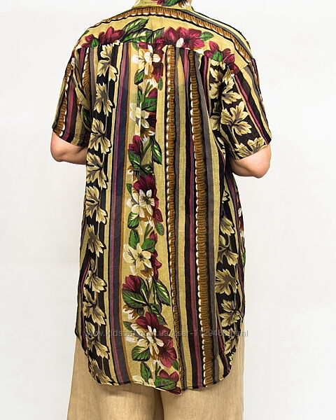 Рубашка хлопковая оверсайз, накидка, Sample, хлопок.