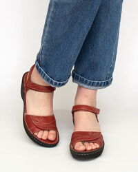 Босоножки кожаные Clarks, натуральная кожа.