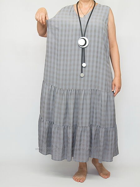 Платье длинное, ярусное, John Lewis, большой размер.