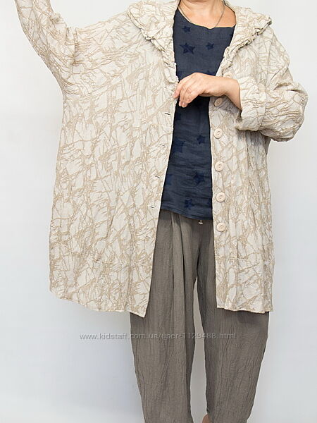 Накидка в бохо стиле, кардиган бохо, пыльник, Transparente.