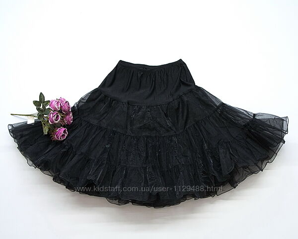 Юбка пачка пышная, многослойная, подъюбник миди.
