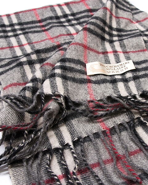 Шарф шерстяной в клетку, шерсть, кашемир.