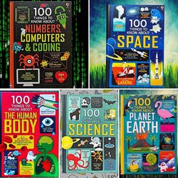 Usborne серія 100 things to know about, книги на английском, детские книги