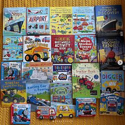 Книги про Транспорт англійською, техніка, книги на английском, детские книги