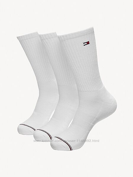 Белые высокие носки Tommy Hilfiger , Kappa