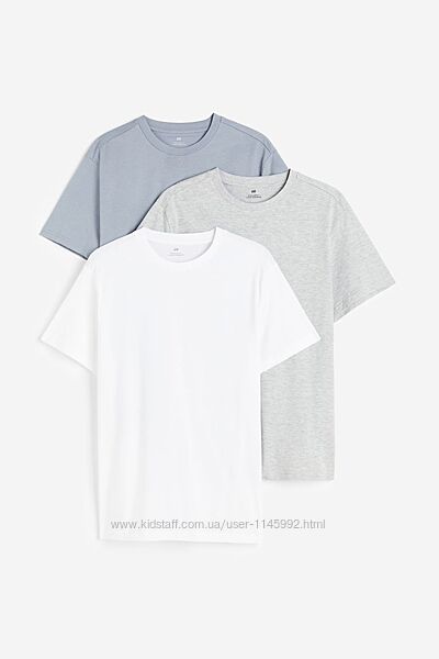 Мужские базовые  футболки   H&M  / размер L